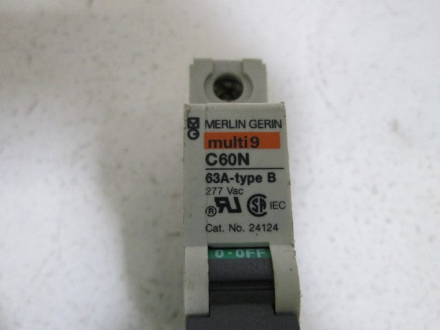 MERLIN GERIN 24124 CIRCUIT BREAKER 63A *USED*