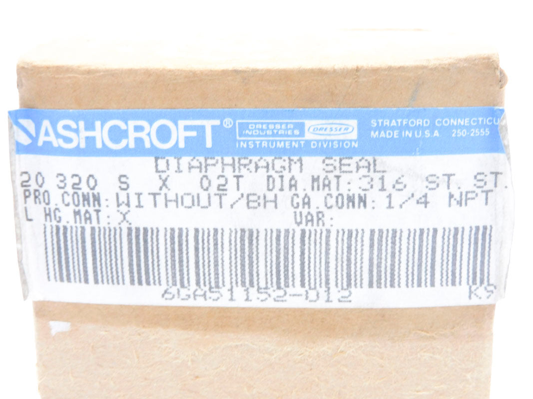 ASHCROFT 20320SX02T NSMP