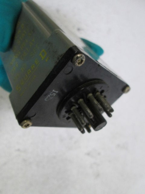 SQUARE D 0.1-10SEC SOLID STATE TIMING RELAY 8501 JCK-21 *USED*