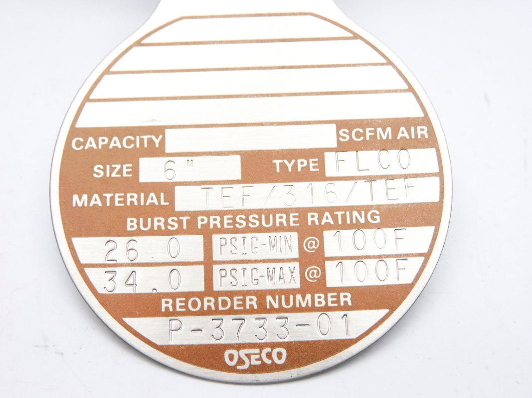 OSECO P-3733-01 26/34PSIG 100'F NSNP