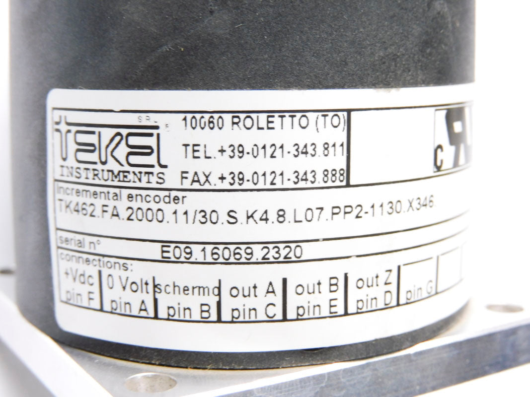 TEKEL INSTRUMENTS TK462.FA.2000.11/30.S.K4.8.L07.PP2-1130.X346 UNMP