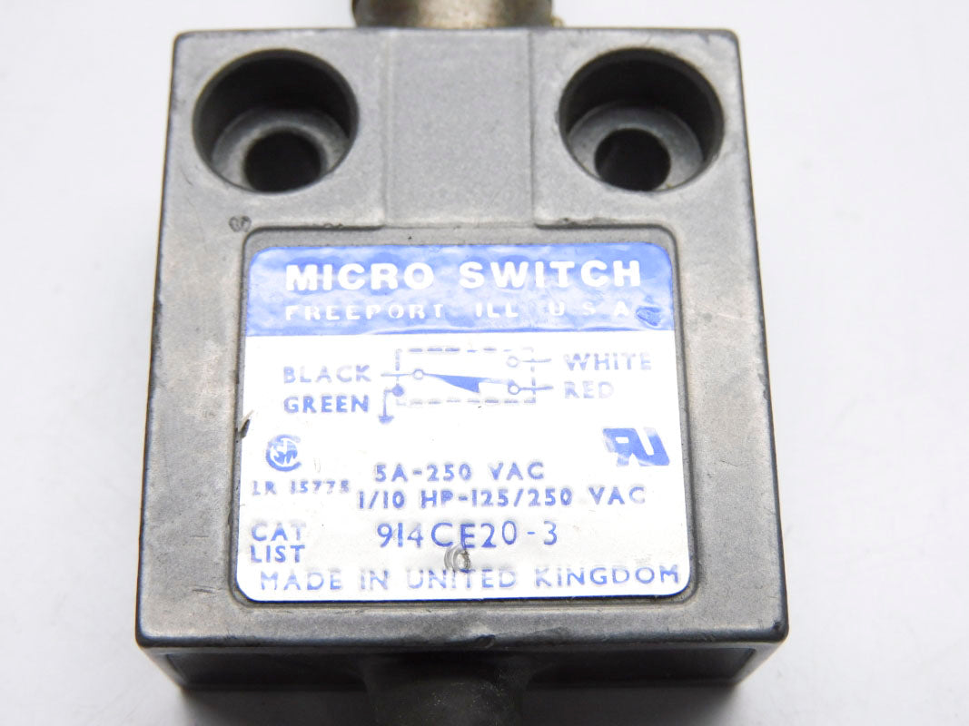 MICRO SWITCH 914CE20-3 UNMP