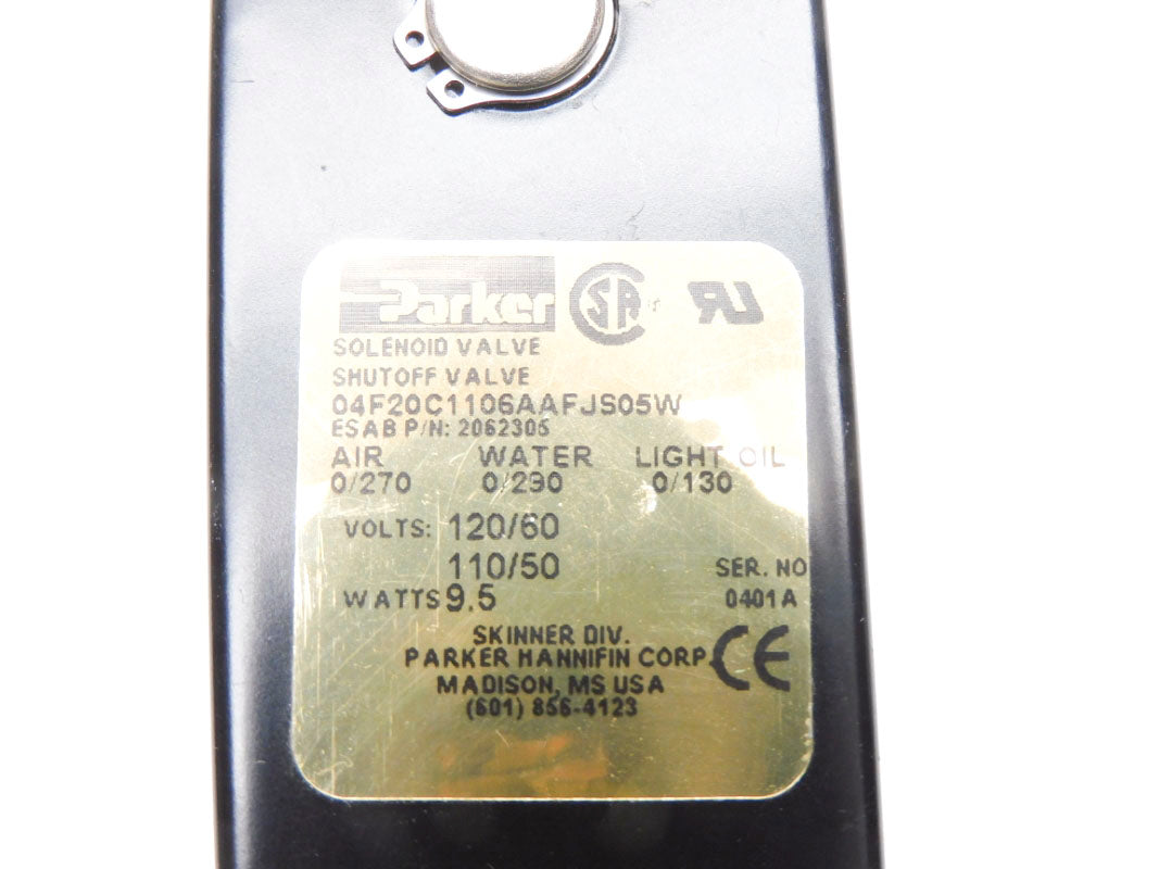 PARKER 04F20C1106AAFJS05W 110/120V 290PSI UNMP