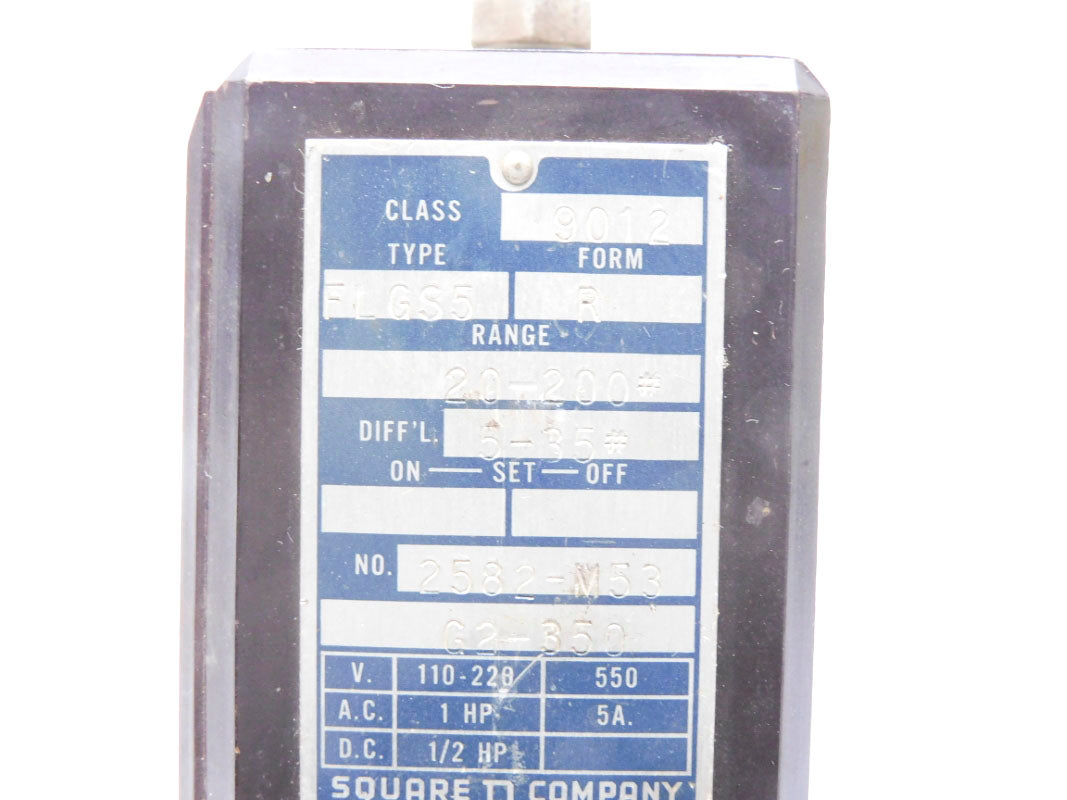 SQUARE D 9012FLGS5 20-200# UNMP
