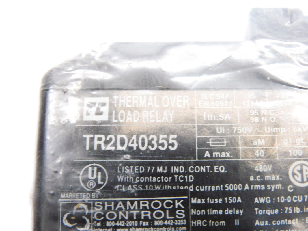 SHAMROCK CONTROLS TR2D40355 480V 30-40A NSMP