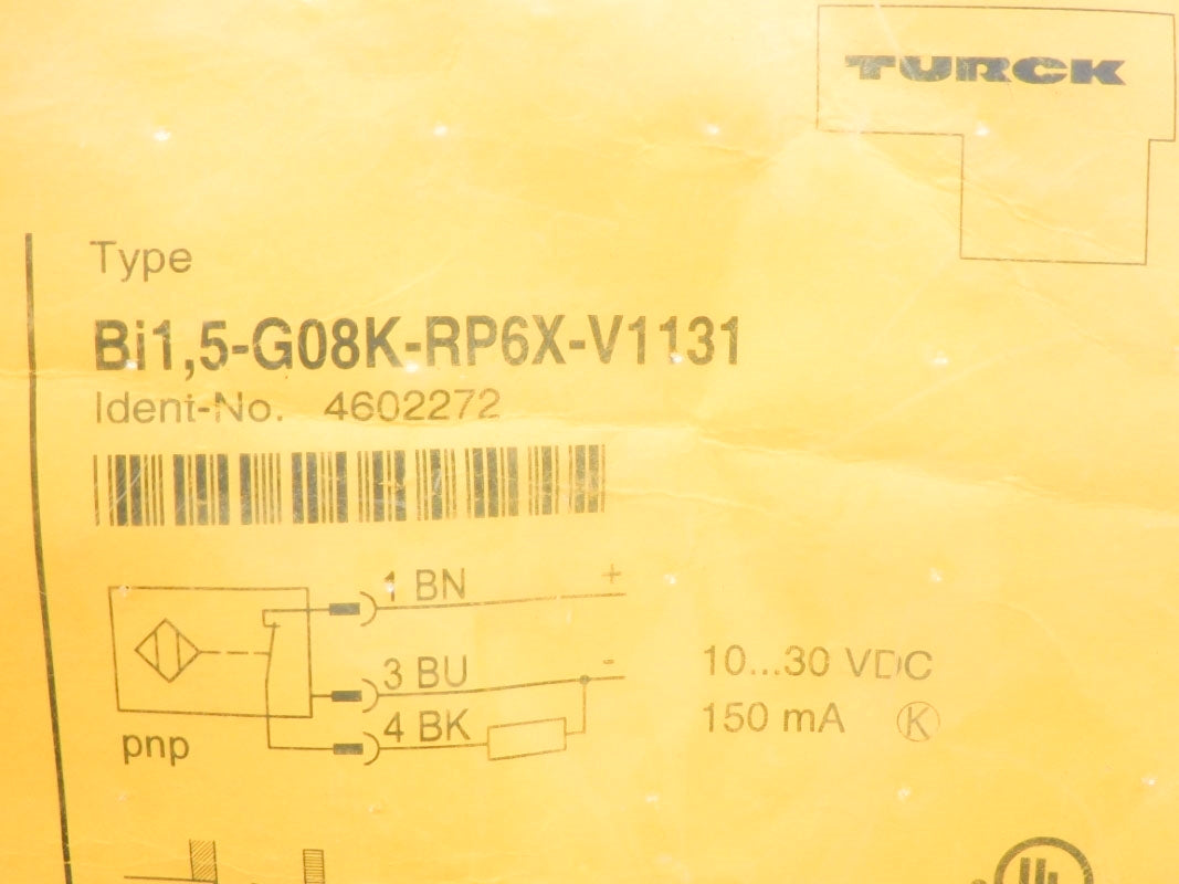 TURCK BI1.5-G08K-RP6X-V1131 4602272 NSMP