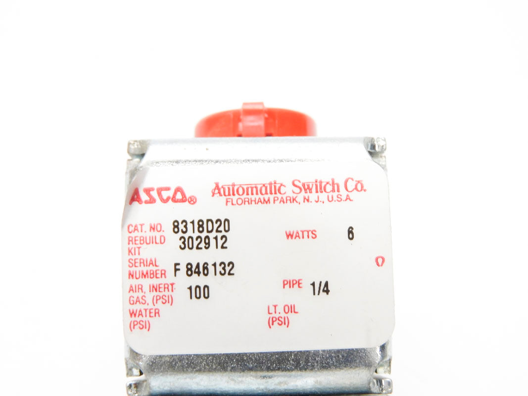 ASCO 8318D20 110/120V 100PSI 1/4" NSNP