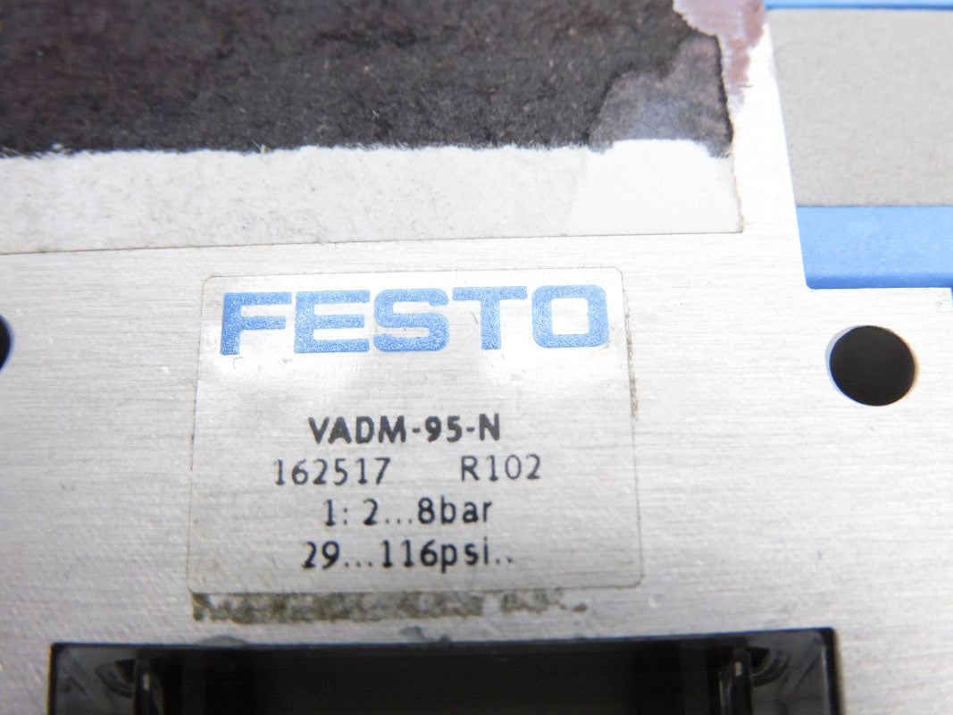 FESTO VADM-95-N 162517 SER. R102 29-116PSI UNMP