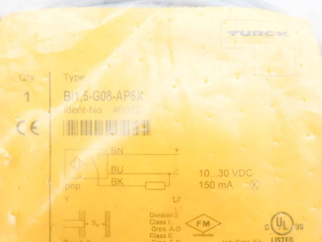 TURCK BI1.5-G08-AP6X 46022 NSMP