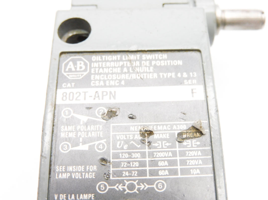 ALLEN BRADLEY 802T-APN SER. F NSNP