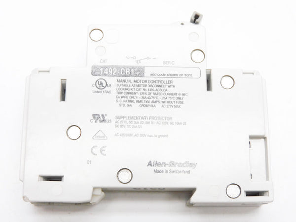 ALLEN BRADLEY 1492-CB1H150 SER. C 15A 277V (AS PICTURED) NSNP