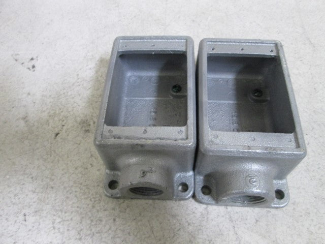 LOT OF 2 COOPER SINGLE GANG BOX FS2 *NEW IN BOX*