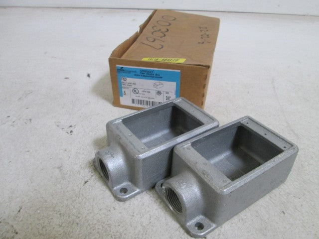 LOT OF 2 COOPER SINGLE GANG BOX FS2 *NEW IN BOX*