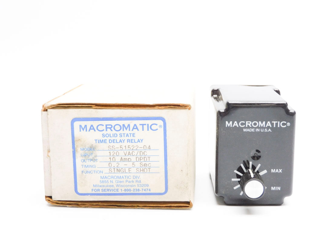 MACROMATIC SS-51522-04 120VAC/DC 0.2-5SEC NSMP