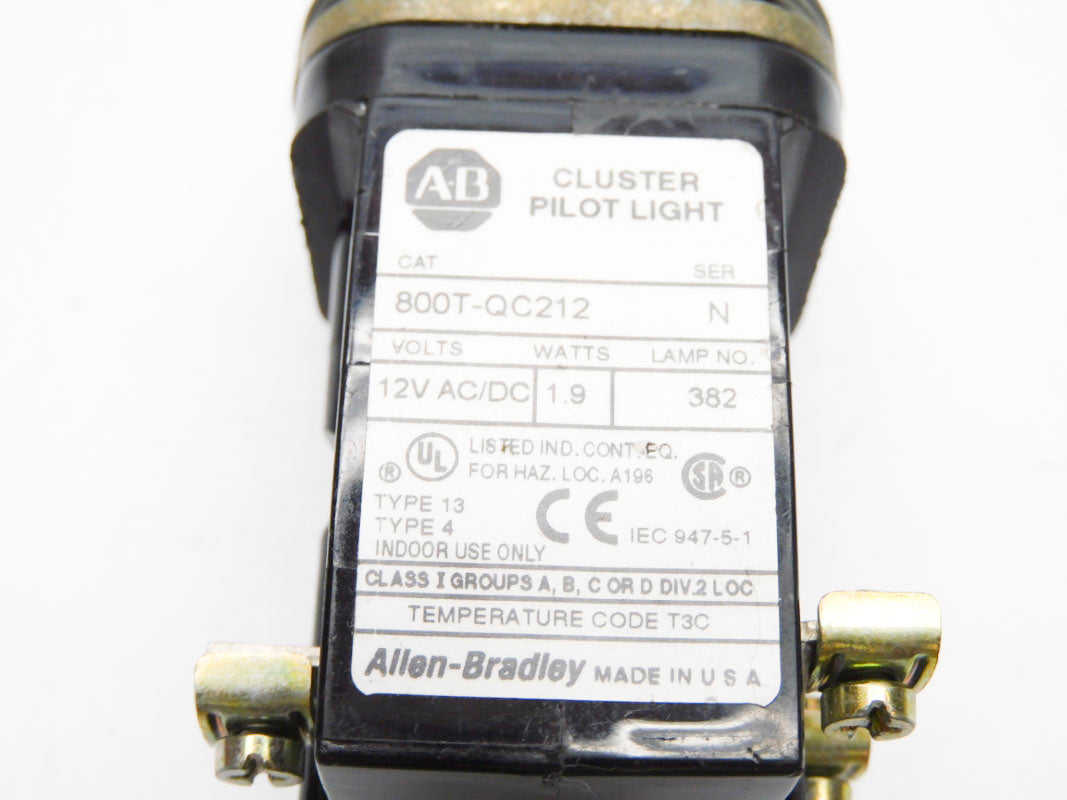 ALLEN BRADLEY 800T-QC212 SER. N UNMP