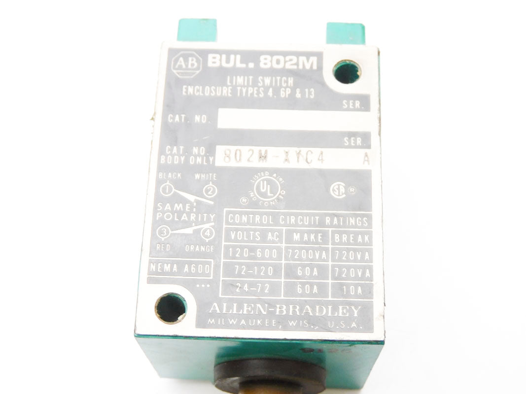 ALLEN BRADLEY 802M-XYC4 SER. A UNMP