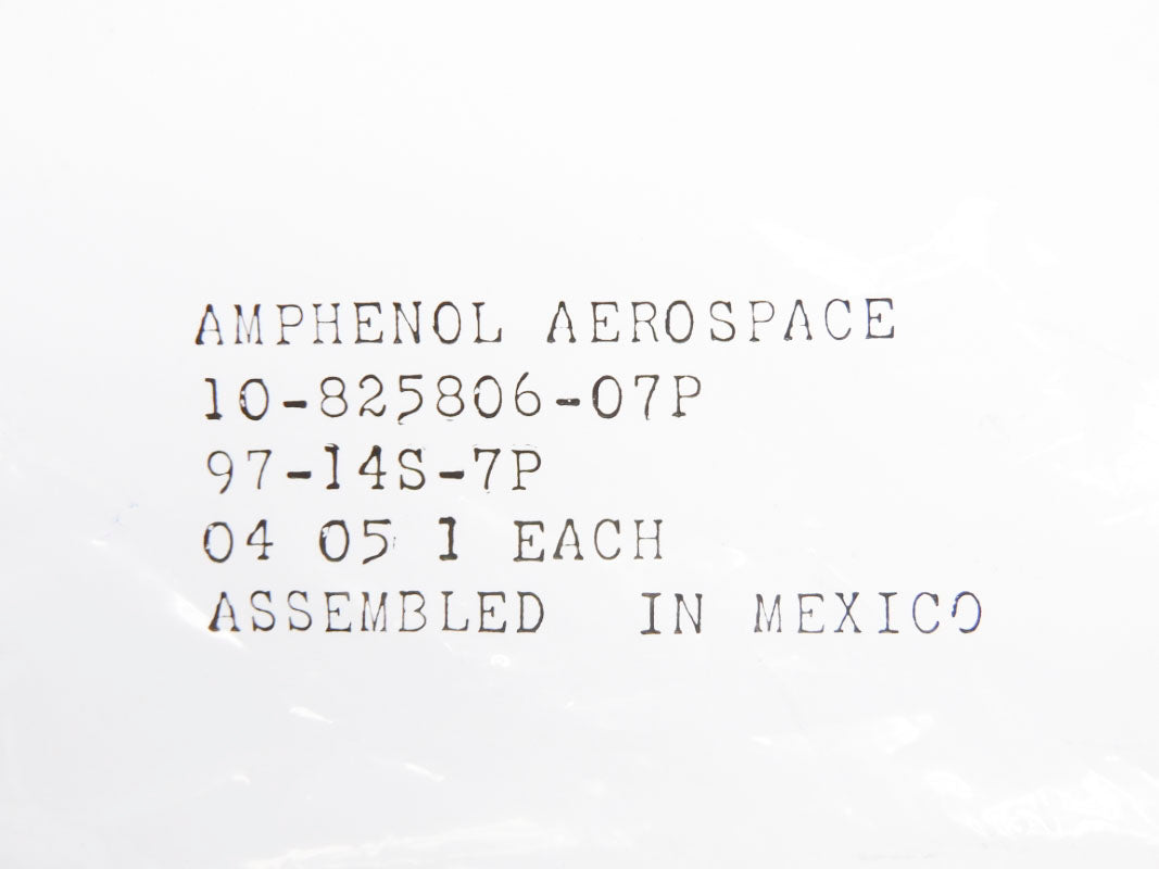 AMPHENOL 10-825806-07P 97-14S-7P NSMP