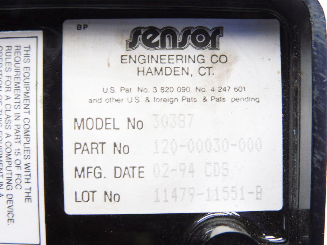 SENSOR ENGINEERING 120-00030-000 30387 UNMP