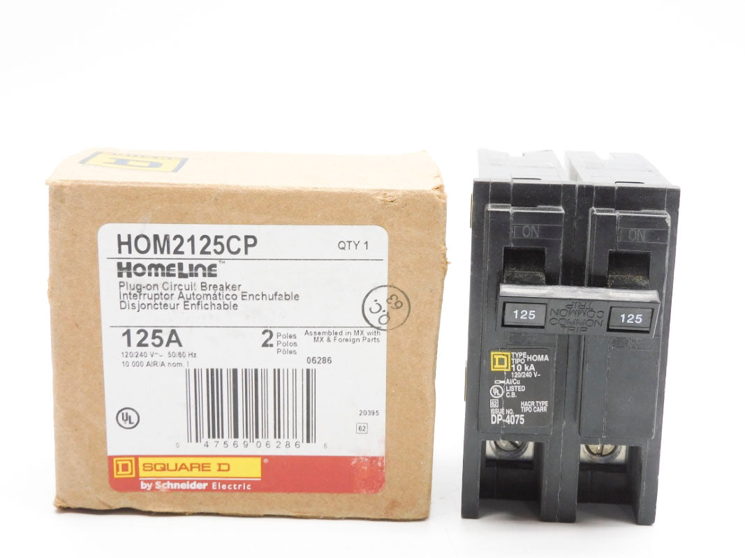 SQUARE D HOM2125CP 120/240V 125A (AS PICTURED) NSMP