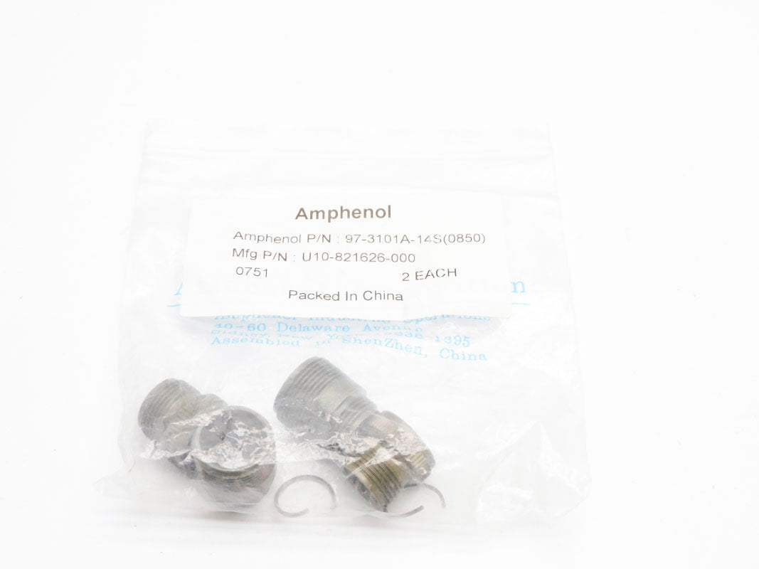AMPHENOL 97-3101A-14S(0850) U10-821626-000 (PKG OF 2) NSMP