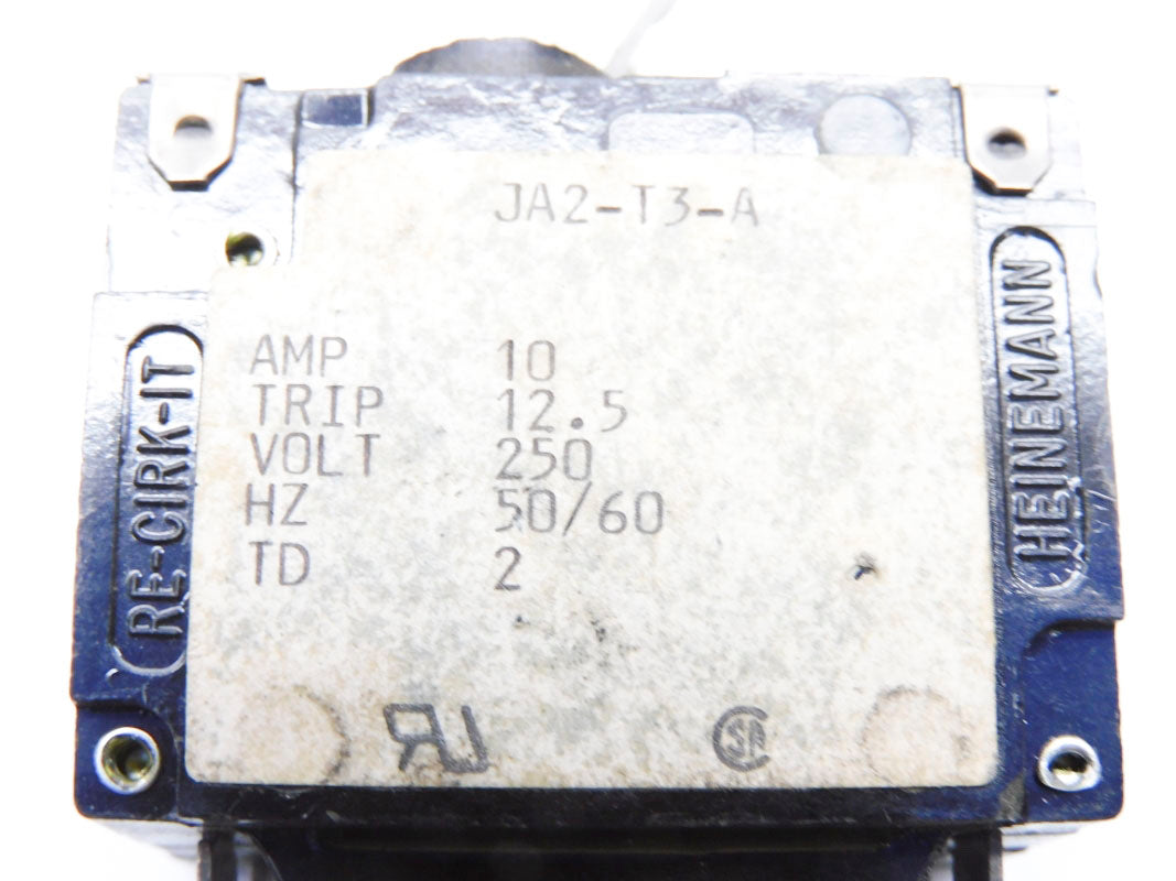 HEINEMANN JA2-T3-A 10A 250V (AS PICTURED) UNMP