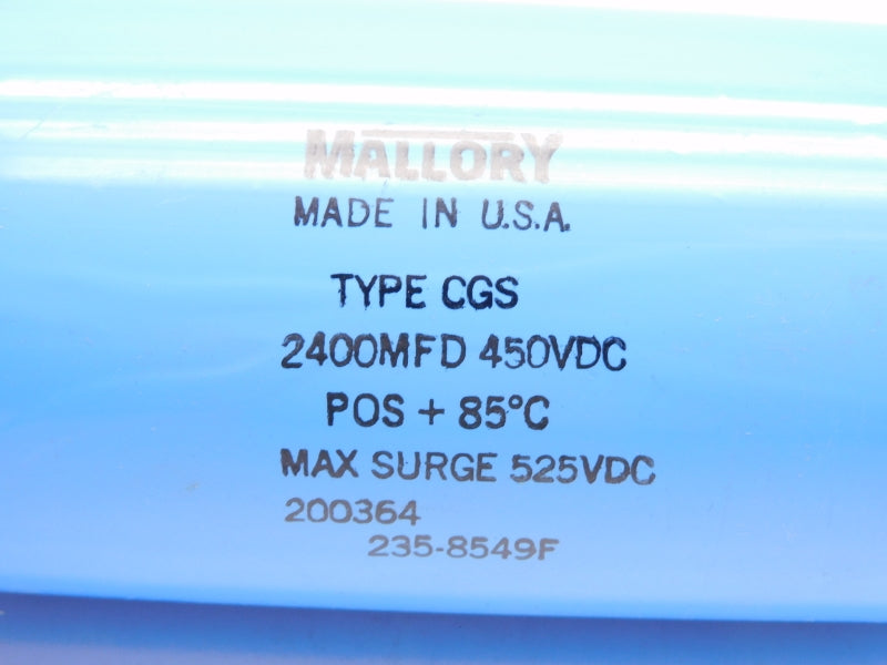 MALLORY 2400MFD 525VDC NSNP