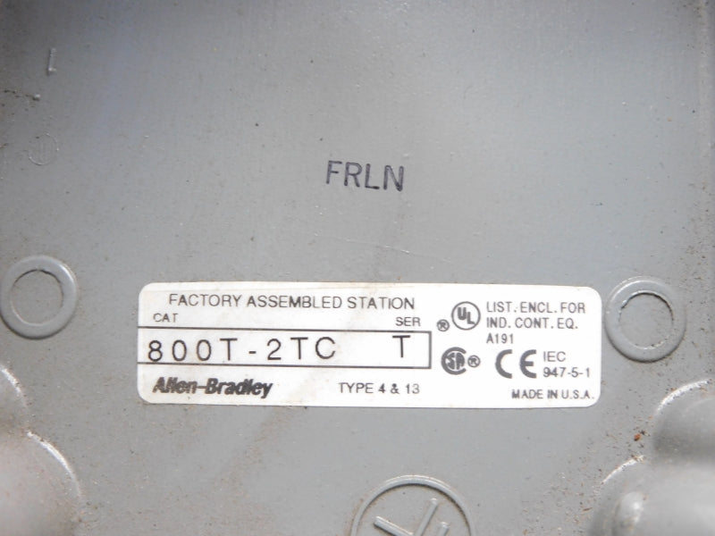 ALLEN BRADLEY 800T-2TC SER. T UNMP