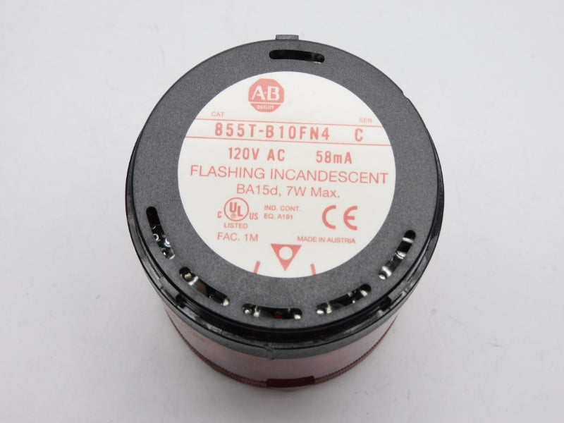 ALLEN BRADLEY 855T-B10FN4 SER. C 120VAC (NO BULB) UNMP