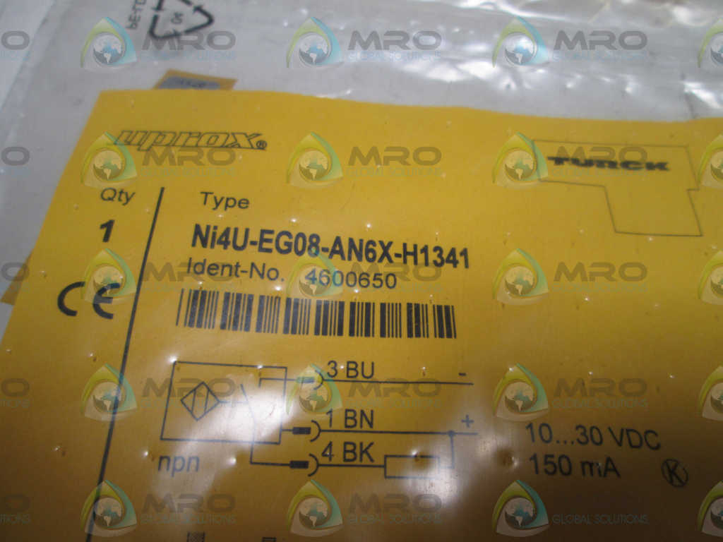 LOT OF 2 TURCK PROXIMITY SWITCH Ni4U-EG08-AN6X-H1341 *NEW IN FACTORY BAG*