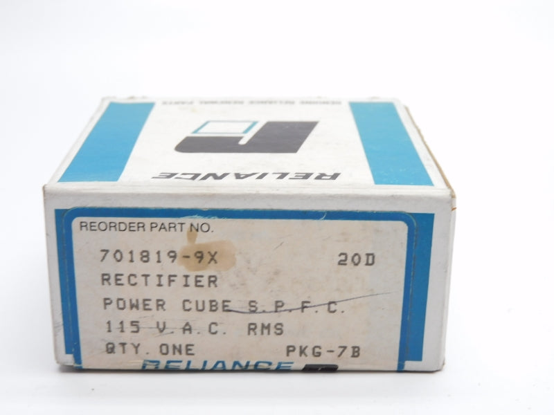 RELIANCE ELECTRIC 701819-9X 115VAC NSMP