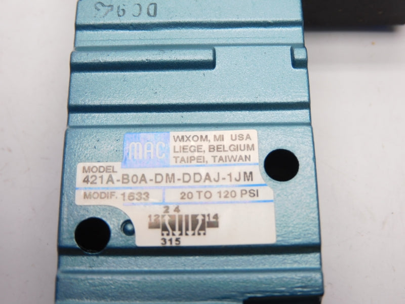 MAC 421A-B0A-DM-DDAJ-1JM 24VDC 120PSI NSNP