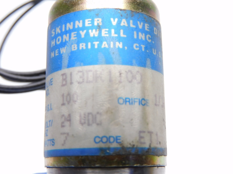 SKINNER VALVE B13DK1100 24VDC 100PSI UNMP