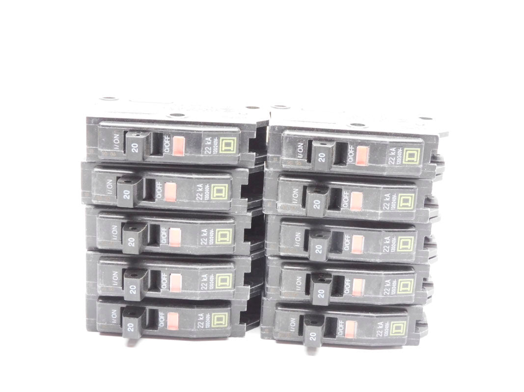 SQUARE D QO120VH 120/240V 20A (PKG OF 10) NSMP