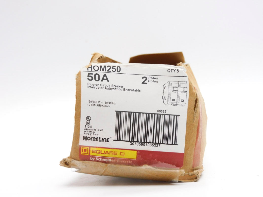 SQUARE D HOM250 50A 120/240V (PKG OF 5) NSMP
