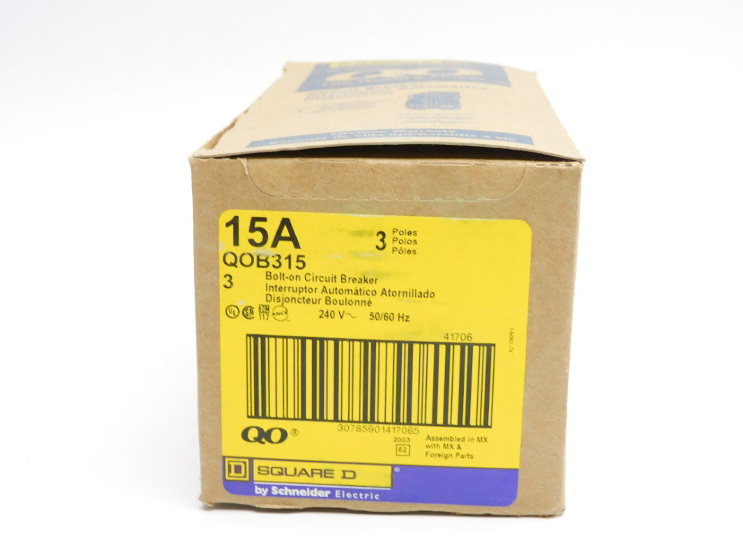 SQUARE D QOB315 240V 15A (PKG OF 3) NSMP