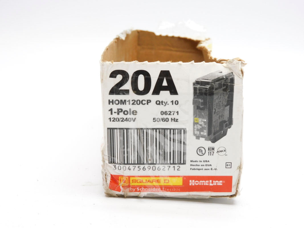 SQUARE D HOM120 120/240V 20A (PKG OF 10) NSMP