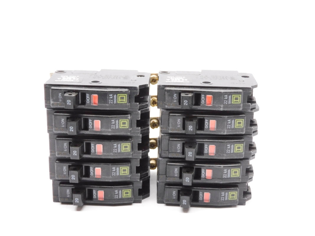 SQUARE D QOB120VH 20A 120/240V (PKG OF 10) NSMP