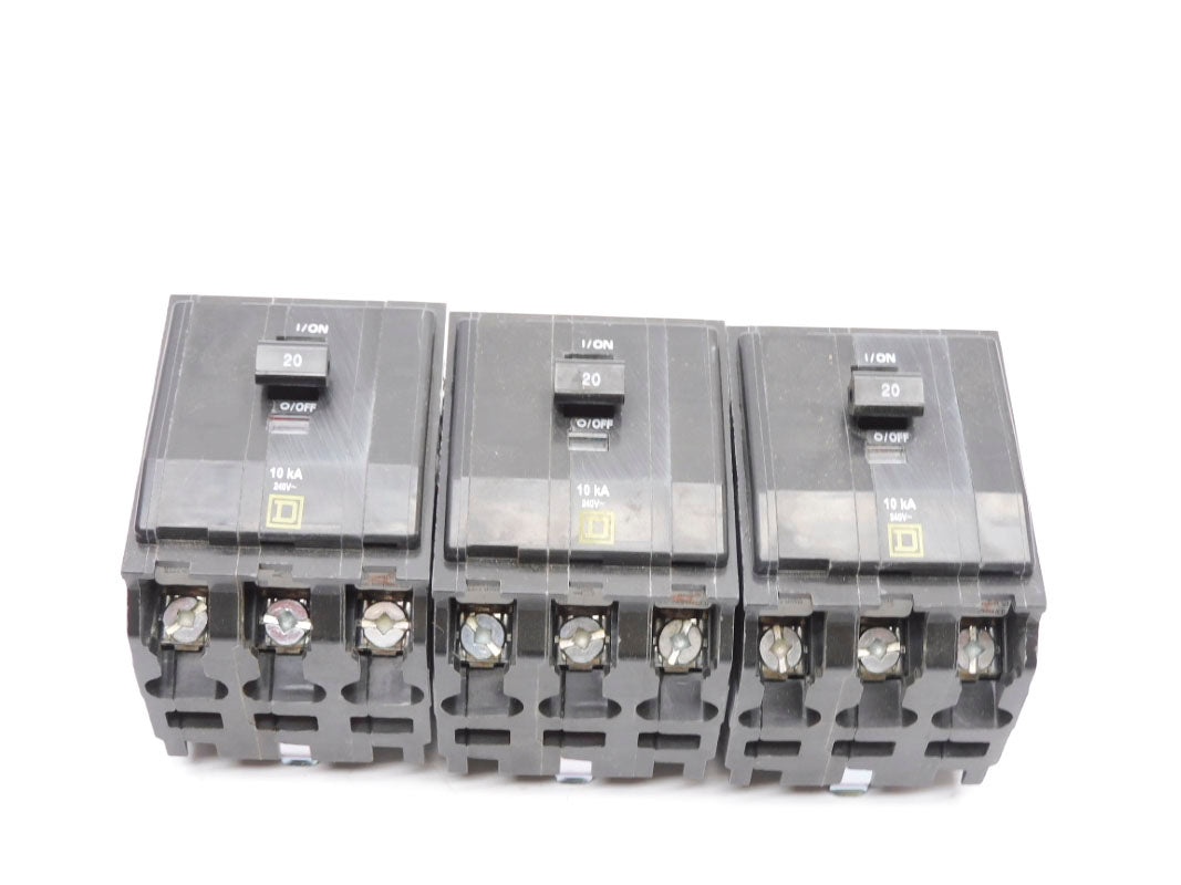 SQUARE D QOB320 240V 20A (PKG OF 3) NSMP
