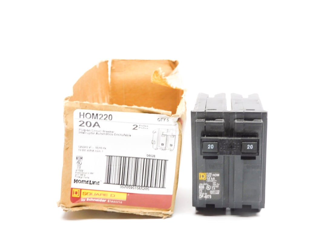 SQUARE D HOM220 20A 120/240V (PKG OF 5) NSMP