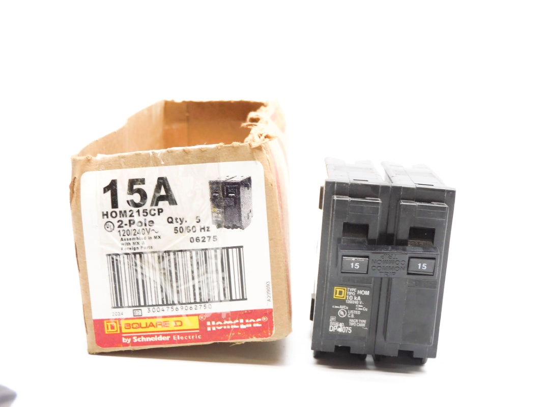SQUARE D HOM215CP 120/240V15A (PKG OF 5) NSMP