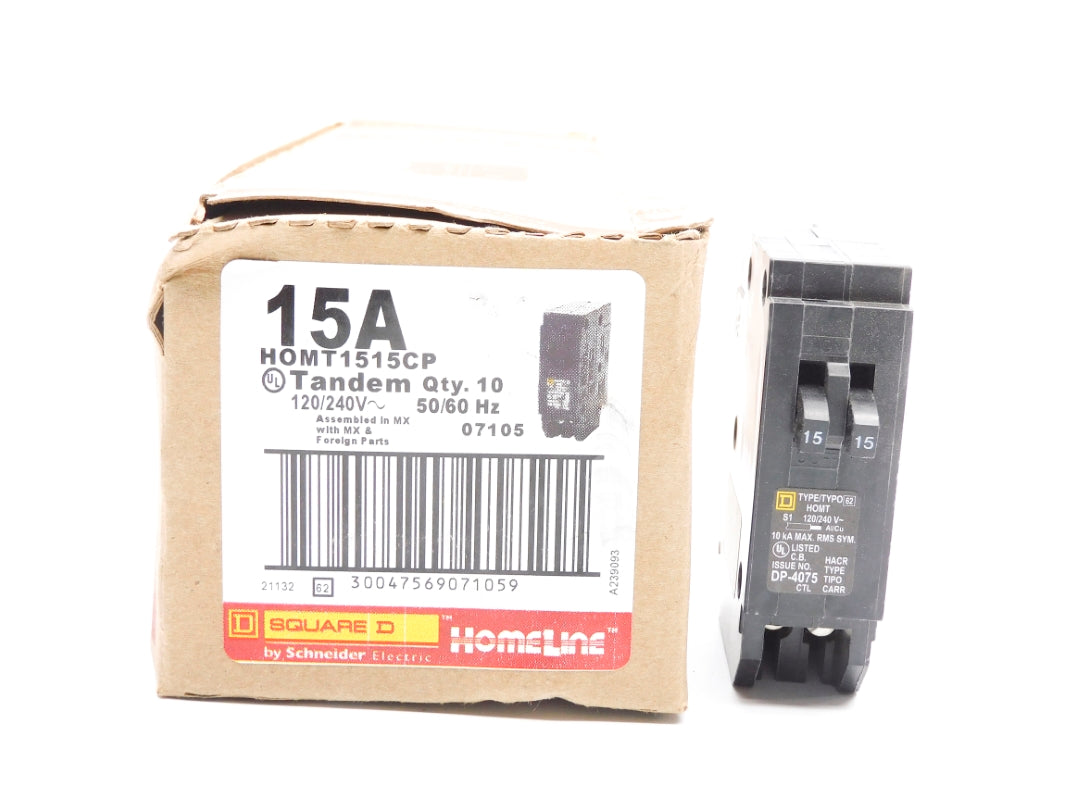 SQUARE D HOMT1515CP 15A 120/240V (PKG OF 10) NSMP