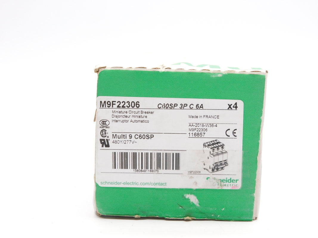 SCHNEIDER ELECTRIC M9F22306 277V 6A (PKG OF 4) NSFS