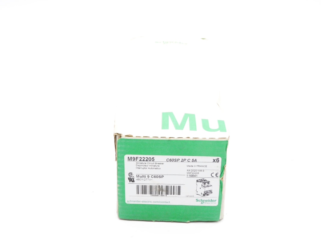 SCHNEIDER ELECTRIC M9F22205 5A 480/277V (PKG OF 6) NSFS