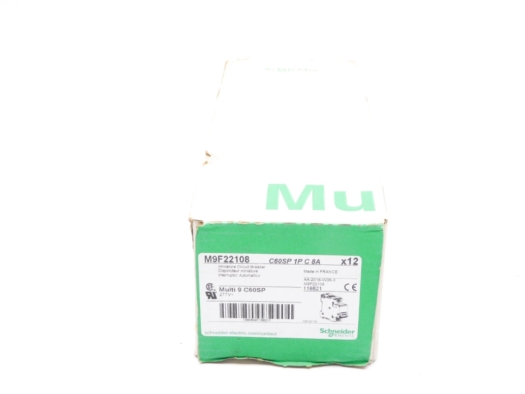 SCHNEIDER ELECTRIC M9F22108 277V 8A (PKG OF 12) NSFS