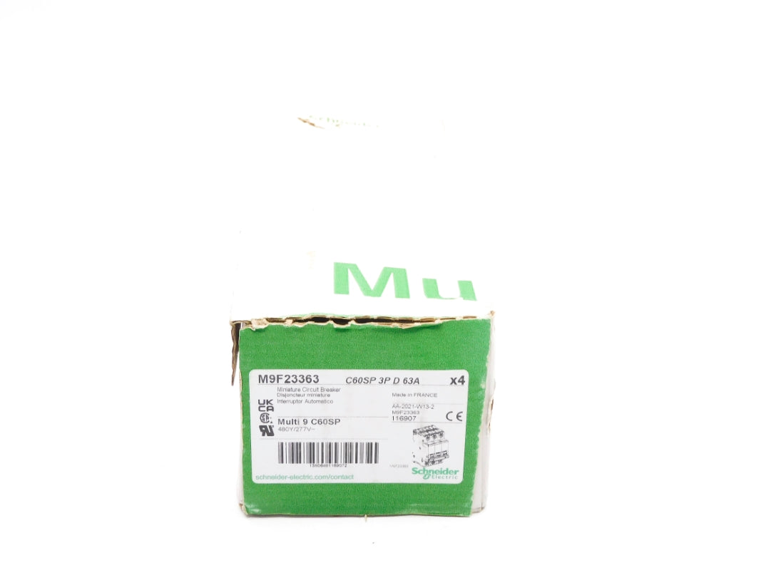 SCHNEIDER ELECTRIC M9F23363 63A 480/277V (PKG OF 4) NSFS