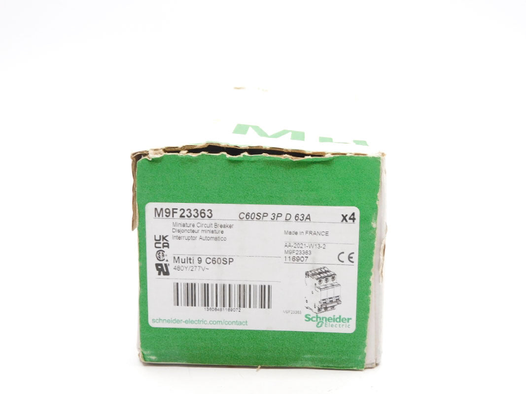 SCHNEIDER ELECTRIC M9F23363 63A 480/277V (PKG OF 4) NSFS