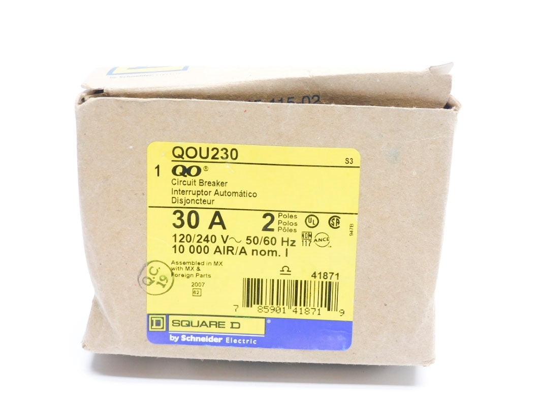 SQUARE D QOU230 30A 120/240V NSMP