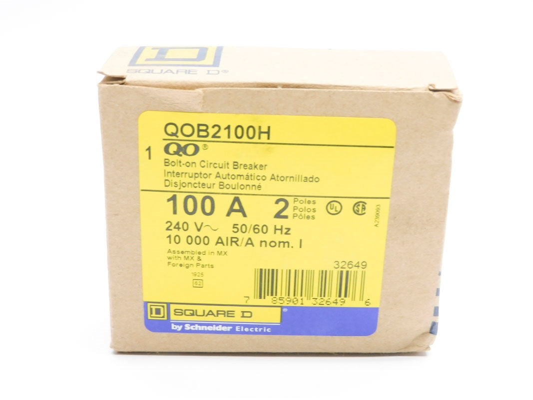 SQUARE D QOB2100H 100A 240V NSMP