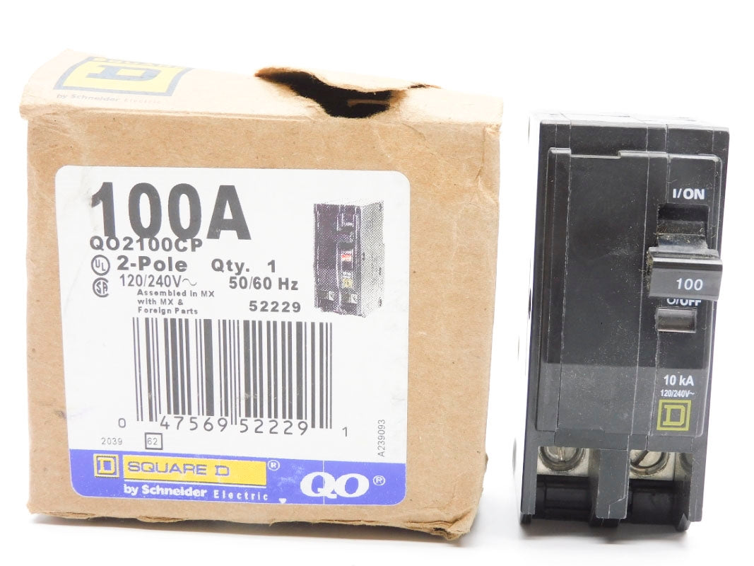 SQUARE D QO2100CP 120/240V 100A NSMP