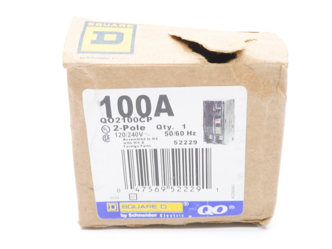 SQUARE D QO2100CP 120/240V 100A NSMP